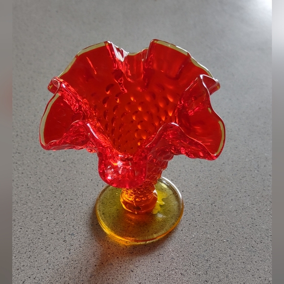 Fenton Other - Lower price!*Amberina mini vase(4")